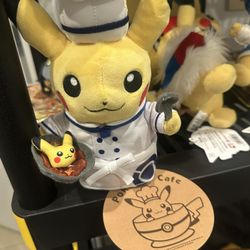 Rare Pokémon Café Chef Pikachu Plush – Japan Exclusive 2018 w/ Tag