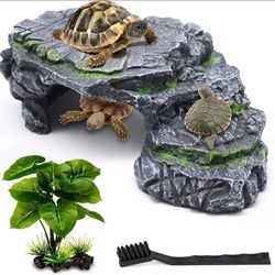 Turtle Basking Platform Turtle Tank Decoration for Aquariums & Terrarium Turt...