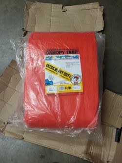 50 x 50 red tarp