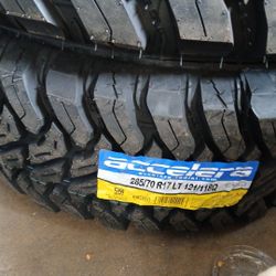 New Set Of Mud Terrain Accelera 285 70 17 