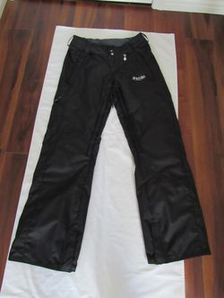 Women's Small Black Print Snowboard Ski Pants, Volcom
