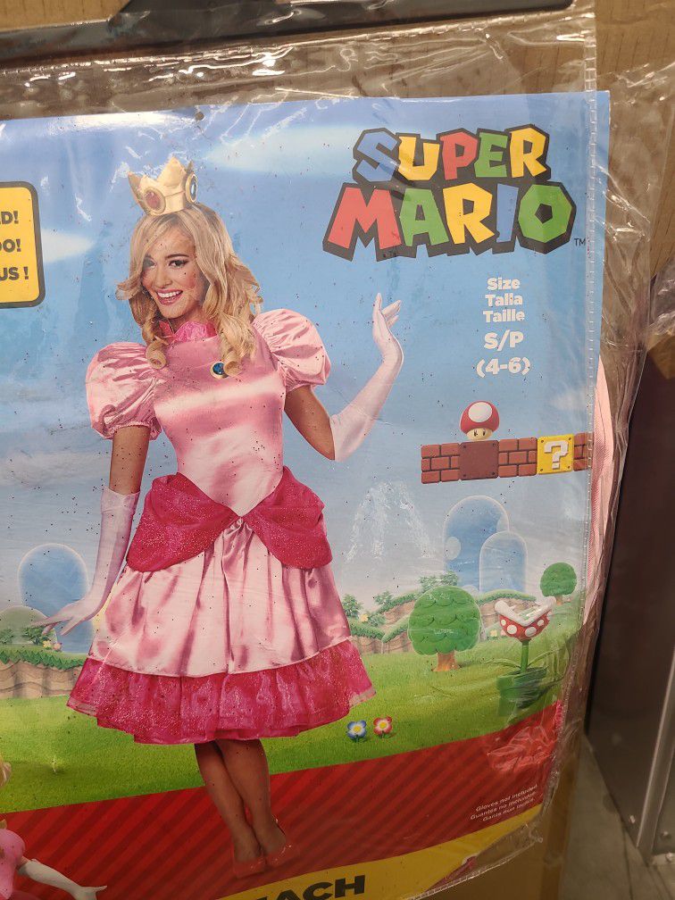 Princess Peach Adult Costume