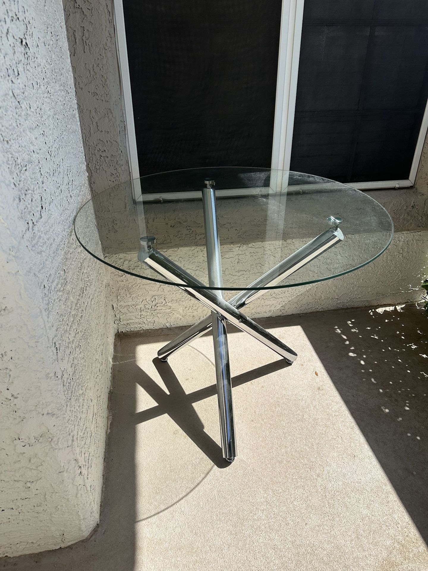 Round Glass Table
