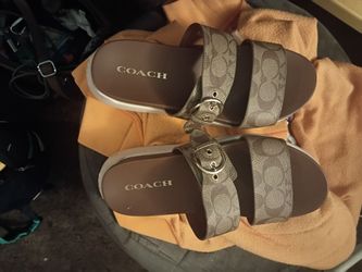 Gently worn coach sandles