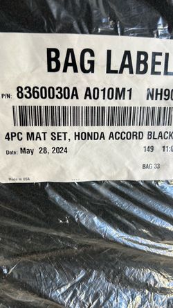 Honda Accord floor mats cloth 4 pcs