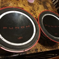 (2) Rockford Fosgate Punch 12" Subwoofers