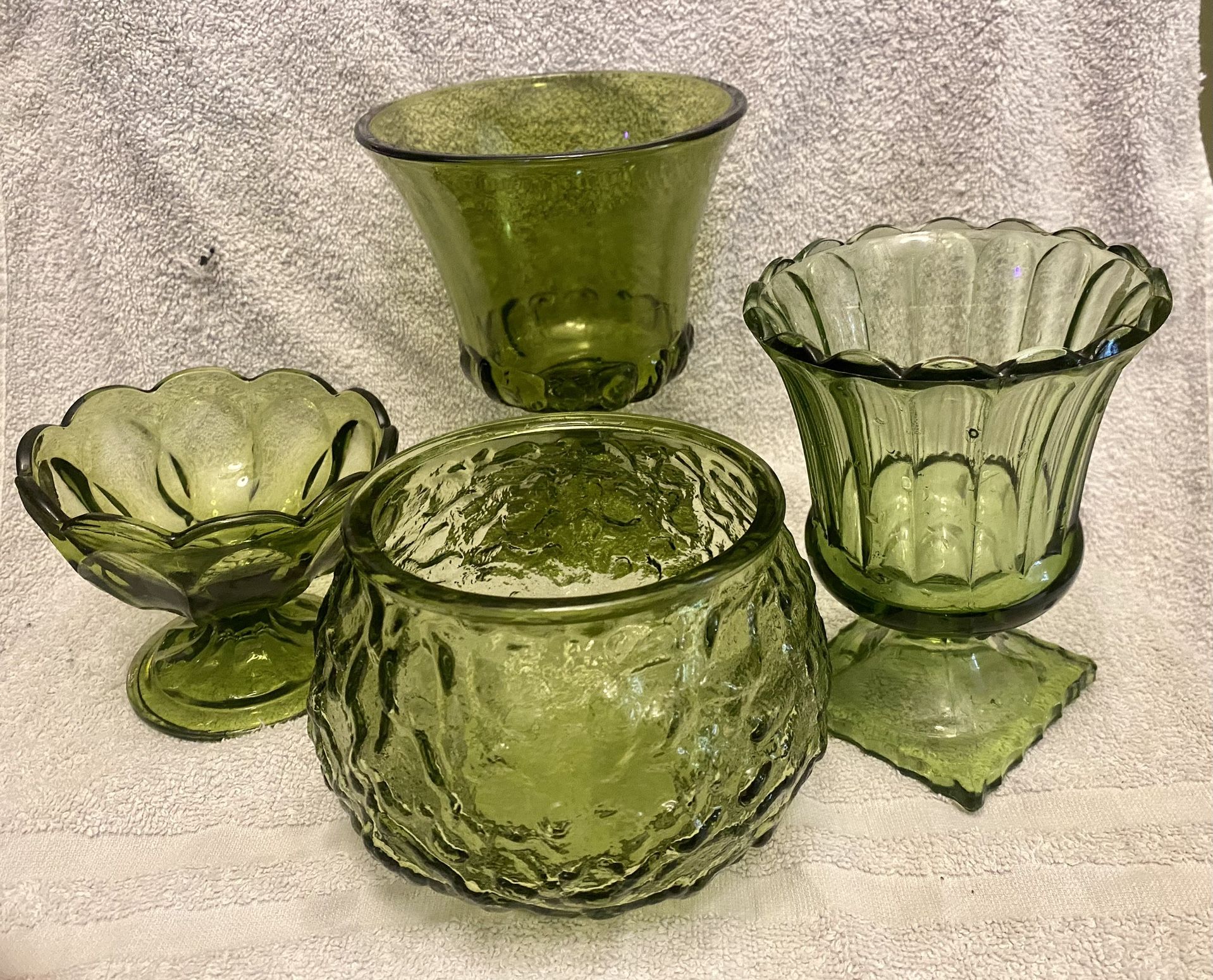 Set Of Vintage Green