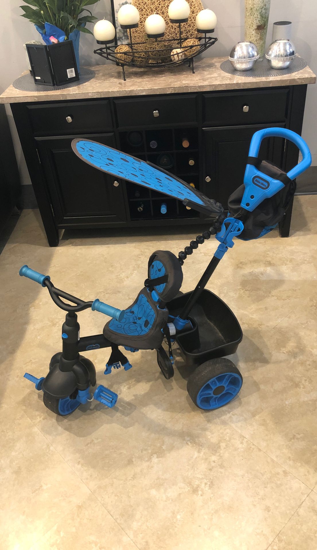 Little Tikes in Deluxe Edition Trike, Neon Blue Bicycle