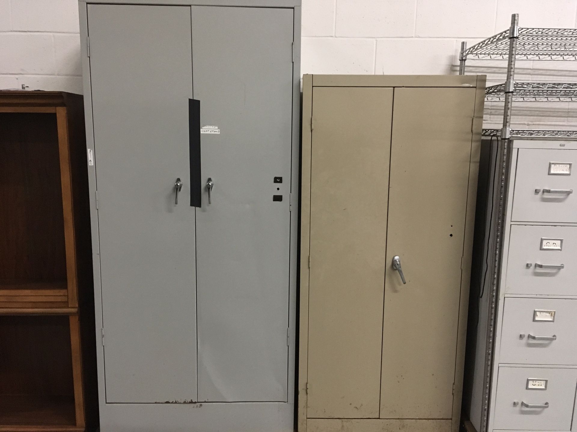 Metal cabinets