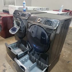 💯💯SAMSUNG SET STEAM WASHER AND ELECTRIC DRYER WITH WARRANTY 