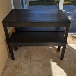 IKEA brown Table With Extension