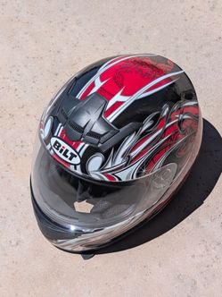 BiLT Motorcycle helmet FF350 Black Blaze size S