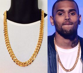 Gold Steel Chain Chain long