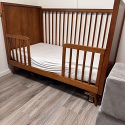 WEST ELM KIDS MID-CENTURY CONVERTIBLE CRIB ACORN