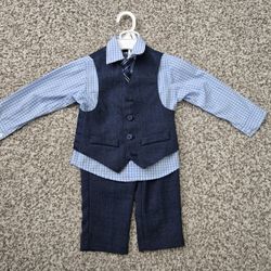 
Baby Boy Clothes Size 2T 4 Piece Suit Set