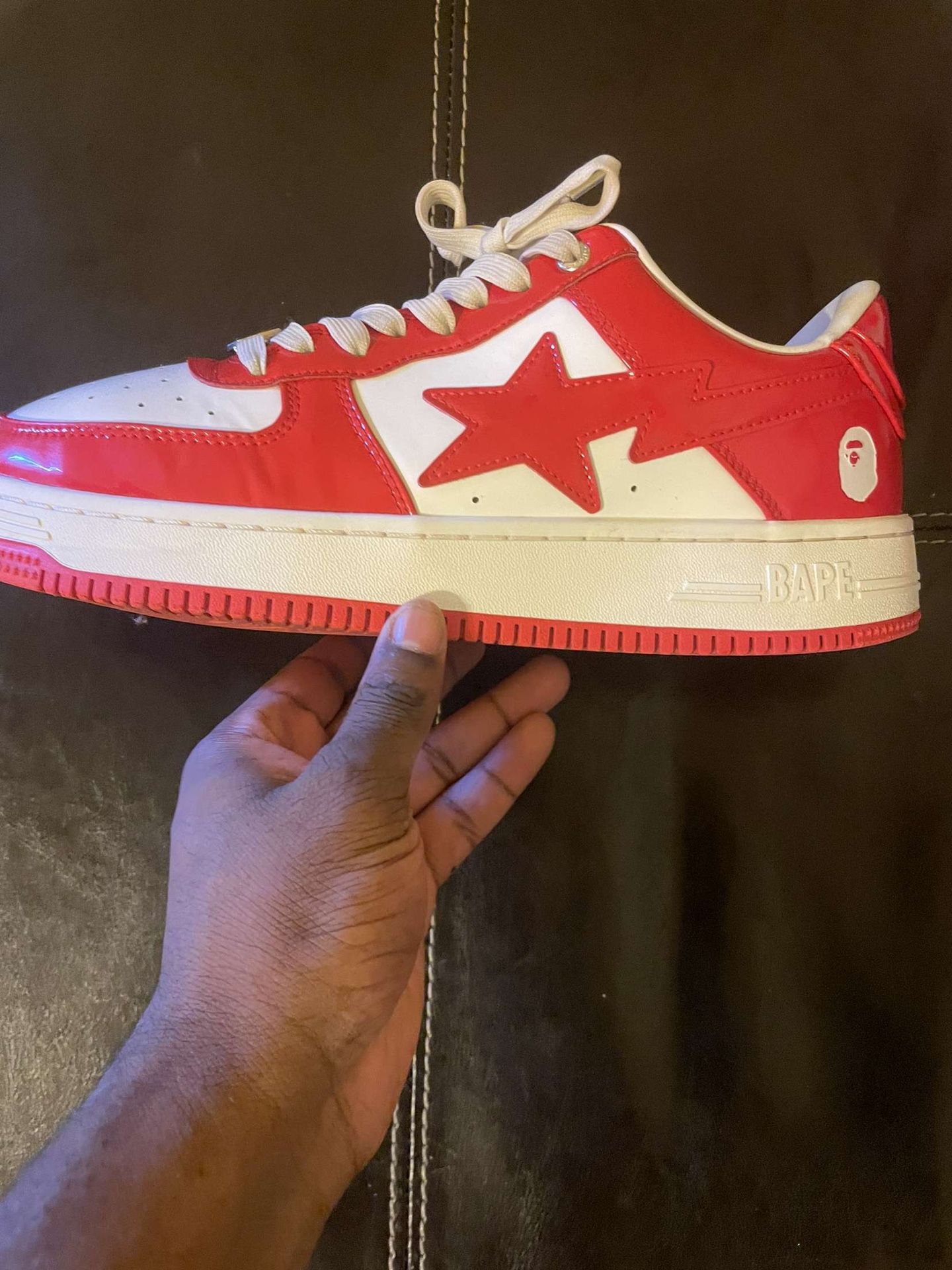 Bapesta Red And White