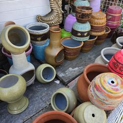PRICES VARY (AZUSA) Various Clay Plant Pots Planters Macetas Vases For Patio / Garden (AZUSA)