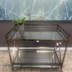Modern Gold Bar Cart