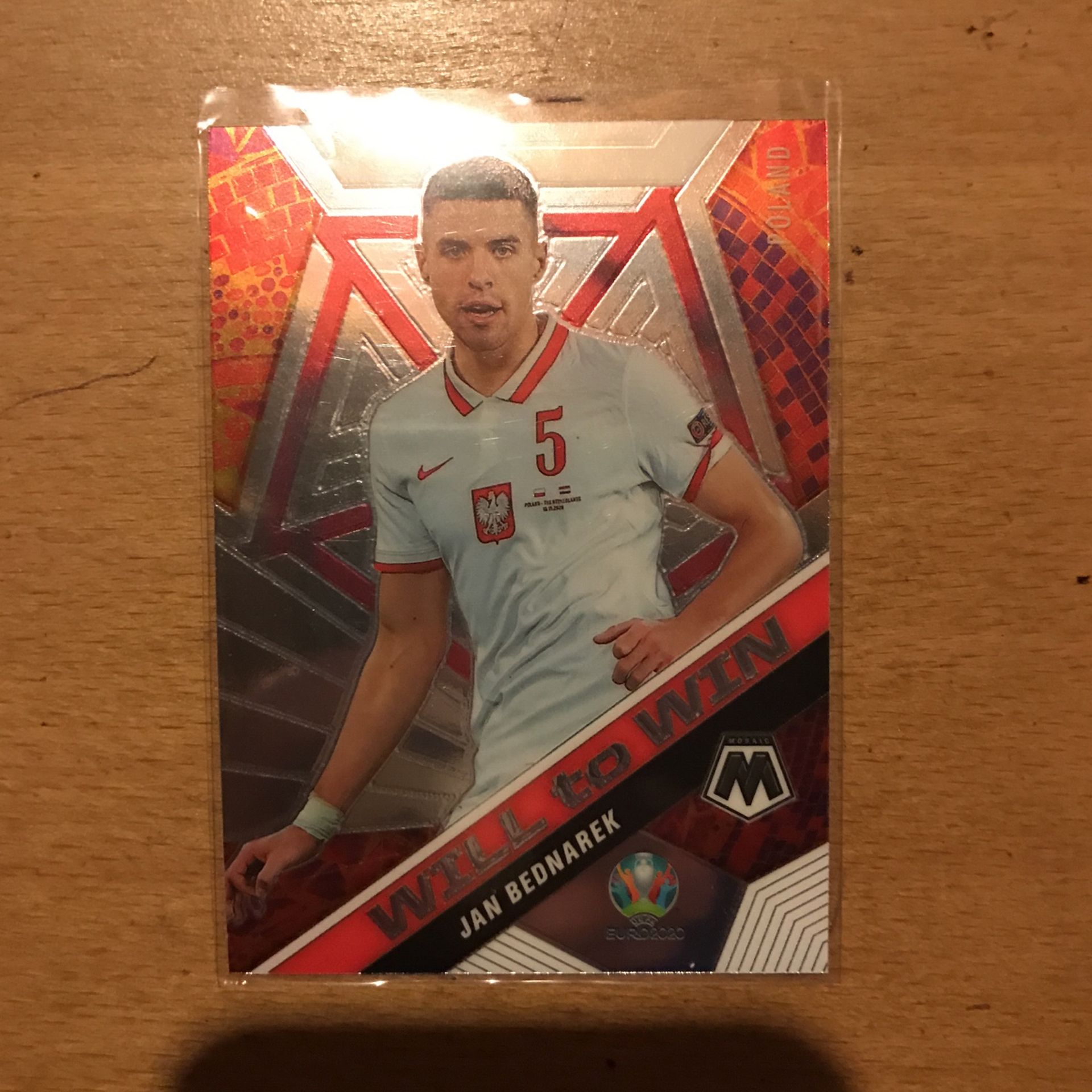 2021 MOSAIC JAN BEDNAREK WILL TO WIN CARD 