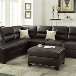 Sectional Sofa with Ottoman 