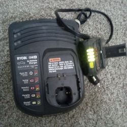 Ryobi 18 V Car Charger Like New With New Battery