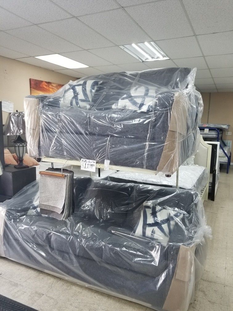 New 2 Pcs Sofas Set Only $1199