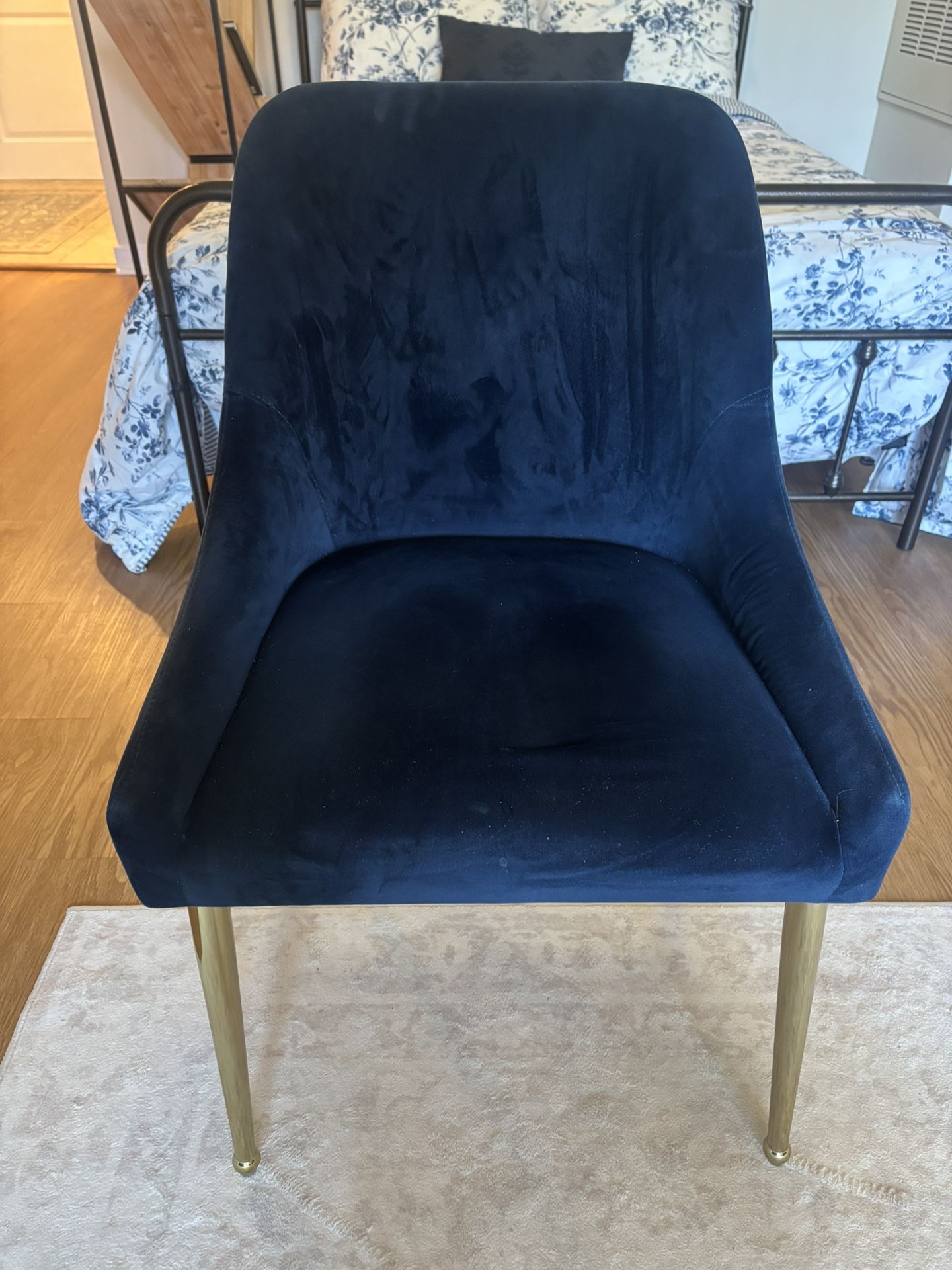 Blue Velvet Chair