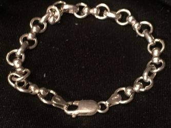 926 Italy Sterling silver chain bracelet