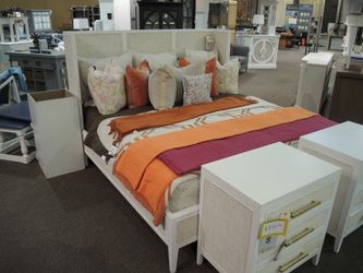 Steven Shell Hayward King Rattan Bed