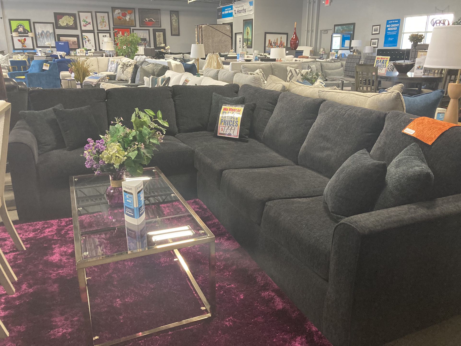 black sectional 🖤📦 $1,699