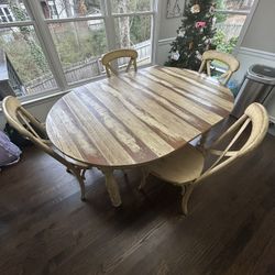 Table And 4 Chairs 