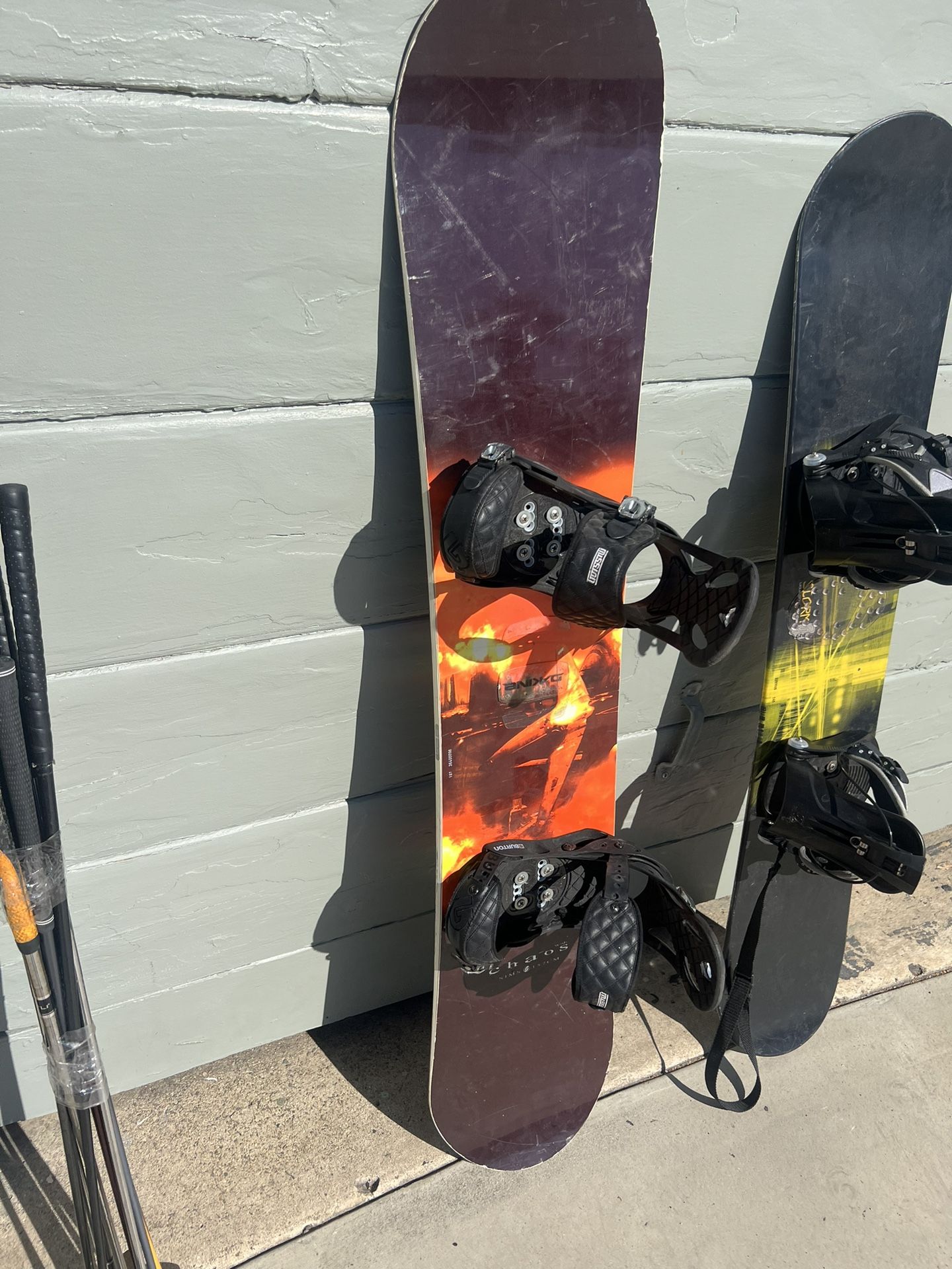 Sims Chaos 157cm Snowboard With Burton Mission Bindings 157 Also 