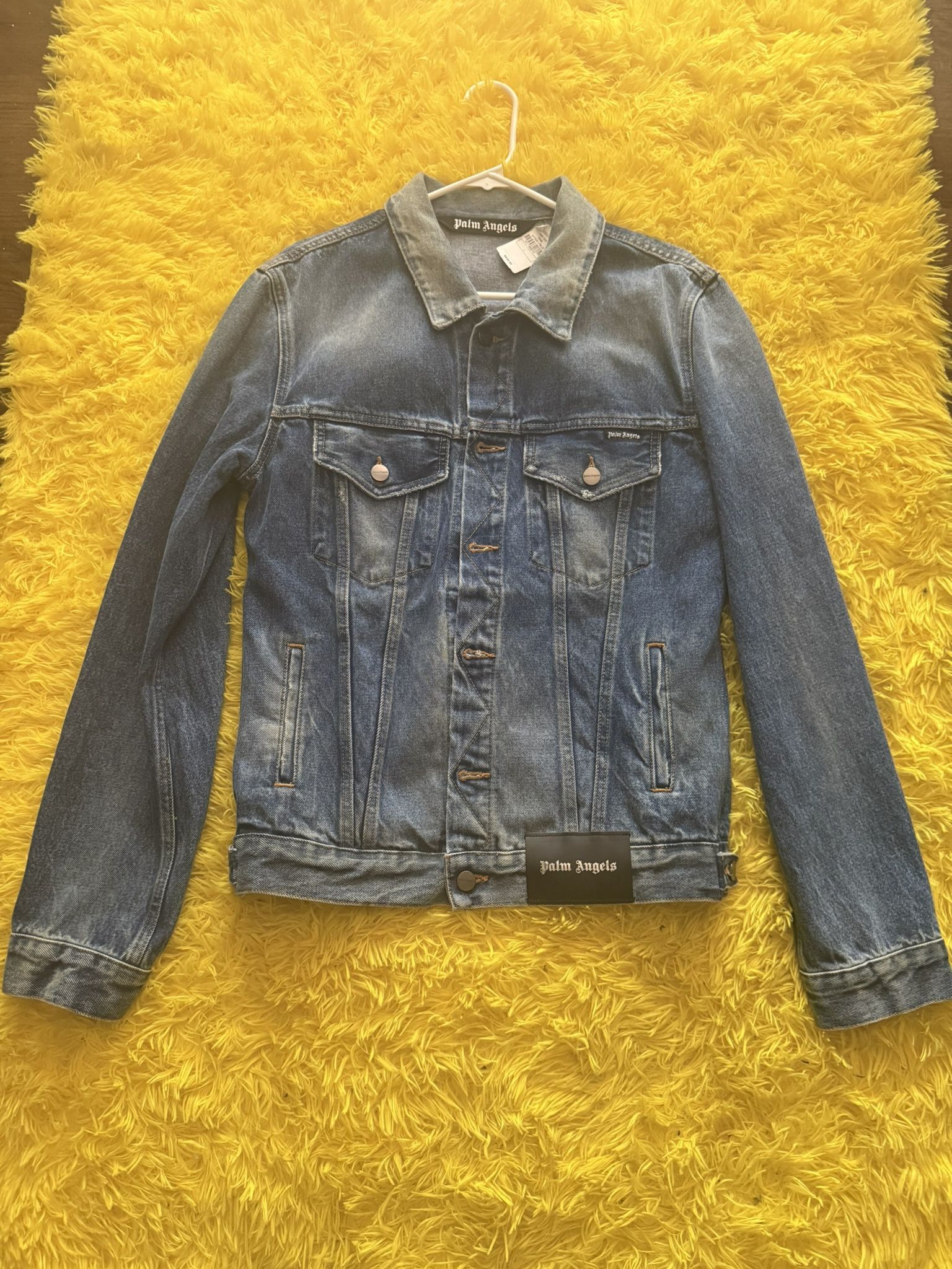 Palm Angels Light Blue Jean Jacket