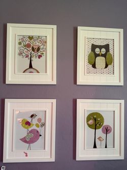 Set of 4 colorful prints