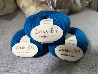(3) 🧶 Debbie Bliss Merino Aran 100% Merino