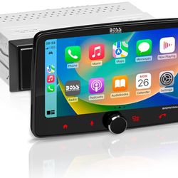 BOSS Audio Systems BVCP9700A-FL Single DIN Car Stereo Wireless Apple CarPlay, Android Auto, 7 Inch Touchscreen, Bluetooth, AM/FM Radio Receiver