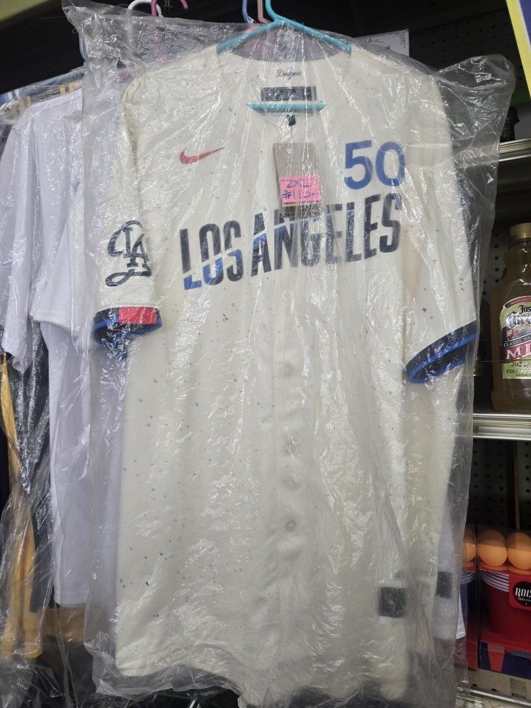 【現地公式店購入】 Nike Dodgers BETTSユニフォーム Lサイズ Brand New Authentic Nike LA Dodgers City Connect Betts Jersey 2XL