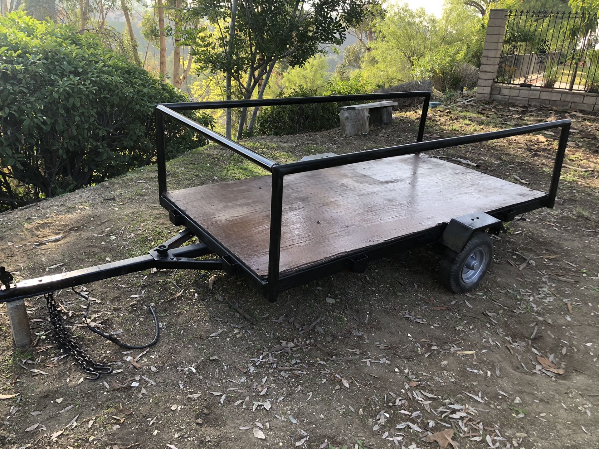 4x8 trailer 3/4” plywood, sturdy, ready for work landscape, tables and chairs, motorcycle hauling etc...