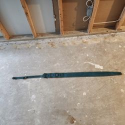 Nefelibata Green Leather Guitar Strap