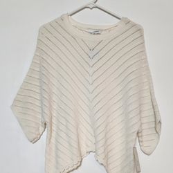 NWT Women's White Poncho