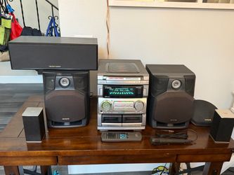 Aiwa Vintage Stereo System (NSX-MT920) with 5.1 Surround Sound and Karaoke with Remote !!Very Rare!