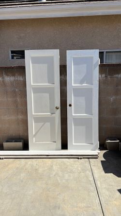 Solid Wood Three Panel Door