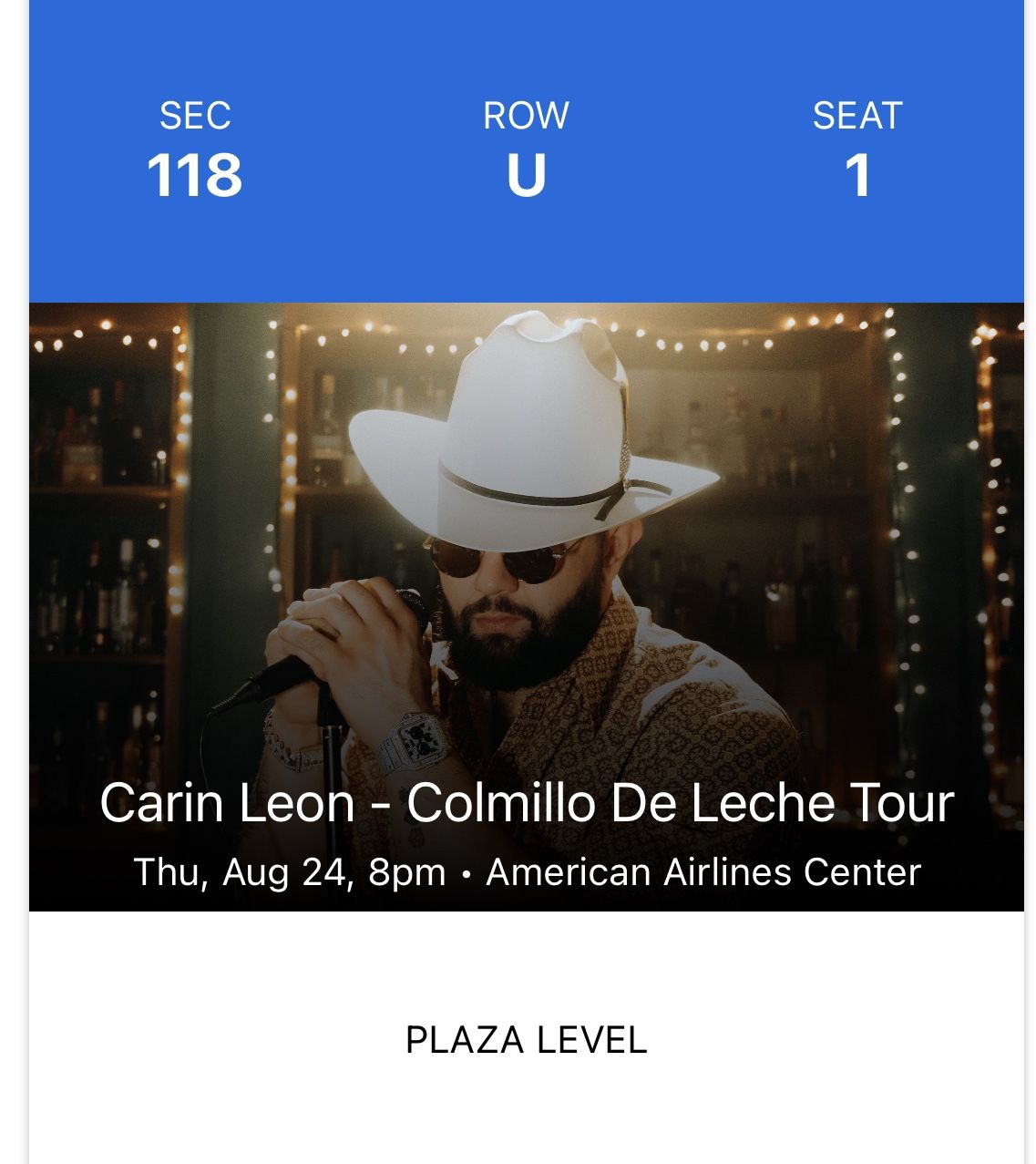 Carin Leon Dallas!