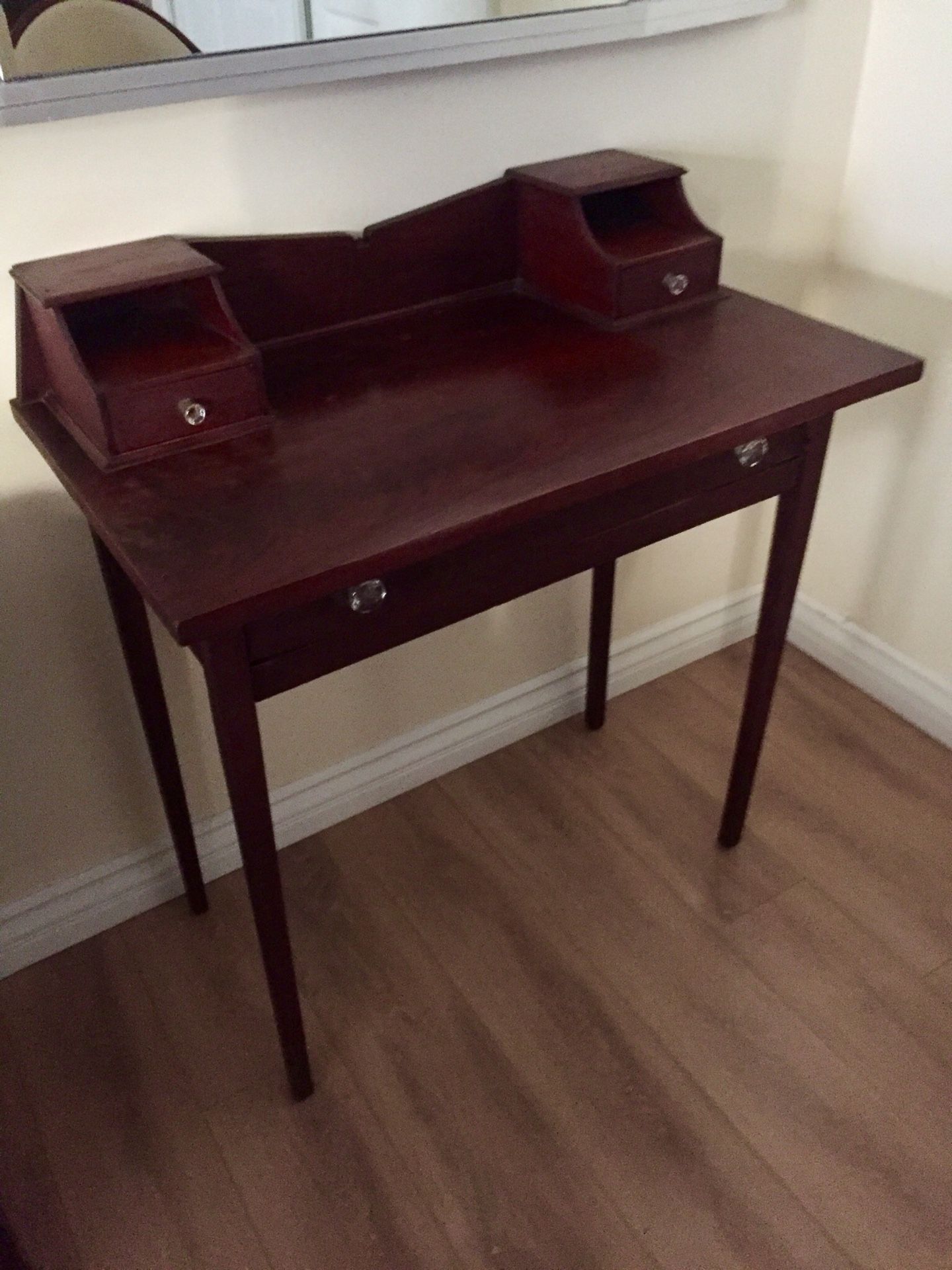 1920s antique cherry wood writing desk