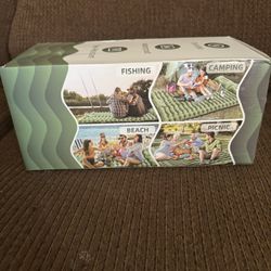 Double Sleeping Pad – 4 Inch Extra Thick Self-Inflating 2 Person Sleeping Pad with Pillow and Built-in Foot Pump, Inflatable Sleeping Mat for Backpack