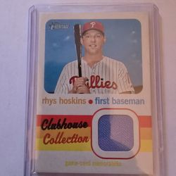 2020 Topps Heritage Rhys Hoskins Jersey Relic