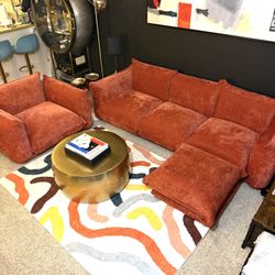 Modern Sectional Sofa And Chair Set 