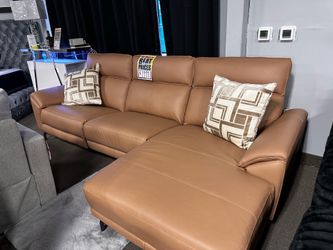 Perfect leather sectional! $1899 🧡🚨📦 more colors!