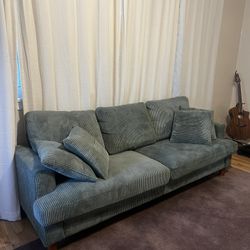 Green Corduroy Couch
