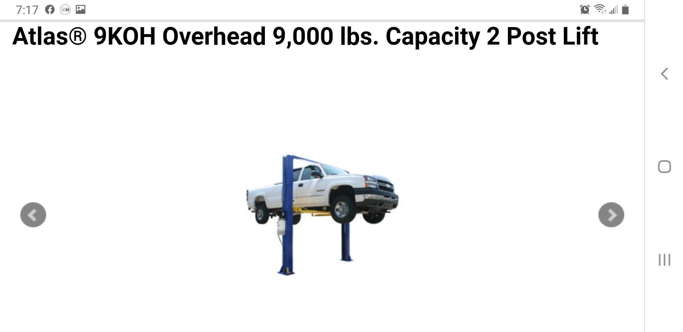 Atlas 9000 lbs autolift